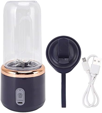 USB Size Blender, 300ml Baby Food Shakes Food Processor Portable Blender with Lid for Travel, Outdoor