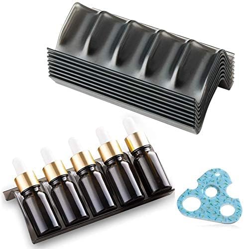 Essential Oils Shelf - Black Storage Rack with Drawer for 5ML-20ML Oils
