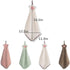 Ivymei 4Pack Microfiber Hand Towels, Kitchen Hand Towels with Loop,Bathroom Hanging,Quick Dry Absorbent Microfiber