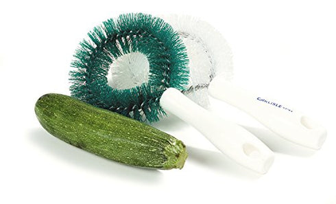 SPARTA 4016402 Plastic Curved Vegetable Brush, 8.75 Inches, Stiff Bristles for Kitchens