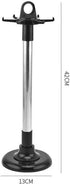 Kitchenware Storage Rack, Stainless Steel Utensil Holder, 360 Degree Rotating Organizer with 6 Hooks