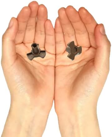 2 PCS Microwave Oven Turntable Coupler - Y-Shaped Shaft Holder Glass Tray Guide Support with Port for 2.4cm Height