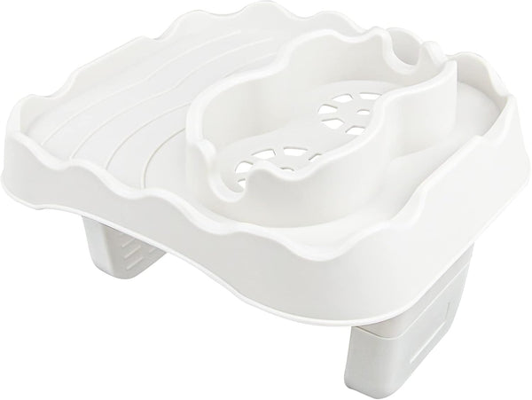 MININAI Hot Tub Side Table Tray with 2 Cup Holders, Foldable Drink Holder
