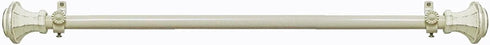Decorative Window Curtain Rods with Finials - 28 to 48 Inches, Buono II, Carson Series