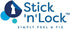 Croydex AD100122AZ Stick 'N' Lock+ White Adhesive or Screw Fix Shower Curtain Rod, 27.55-48 inches