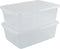 Vababa 2-Pack 16 L Pizza Dough Proofing Box with Lid, Clear Food Storage Container for Pizza