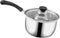 Stainless Steel Sauce Pan with Lid, 1.3 Quart Milk Pot for Home Kitchen, Dishwasher Safe Cookware