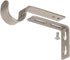 Ivilon Adjustable Brackets for Curtain Rods - Set of 2 for 1 or 1 1/8 Inch Rods, Satin Nickel