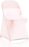 bricia 6 PCS Blush Pink Stretch Spandex Folding Chair Slipcovers, Dining Room Chair
