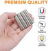 DIYMAG 120Pcs Premium Brushed Nickel Refrigerator Magnets 10x2mm, Small Round Cylinder Fridge Magnet