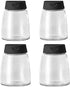 Glass Spice Jars, Double Lids Seasoning Shakers, Spice Shakers Sifter Container (4PCS)
