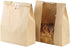 MIUVA Pack of 100 Bread Bags for Homemade Bread,Large Kraft Paper Bread Sourdough