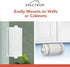 Spectrum Paper Towel Holder for Under Cabinet - Minimalist Hanging Wall Mount for Kitchen, Fits Standard & Jumbo Rolls