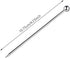 15PCS Cocktail Picks, Reusable Metal Stainless Steel Cocktail Toothpicks for Garnish Picks and Appetizers (Silver/4.3