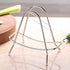 Stainless Steel Wire Cutting Board Storage Rack, Organizer Stand for Kitchen (Triangle)