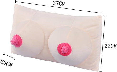 Ibluelover Boobs Breasts Pillow Cushion Soft Plush Sleep Pillow for Neck and Shoulder Funny Chest Pillow Gifts