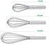 Stainless Steel Whisks with 3 Packs 8"+10"+12" Kitchen Whisk Set Kitchen Whip Kitchen Utensils Wire Whisk Balloon Whisk Set for Blending Whisking Beating and Stirring by snowstorm