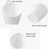 3 Pack Wall Mount Makeup Holder Organizer, Hanging Plastic Storage Cup for Makeup Brushes, Toothbrushes, Cosmetics