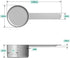 3 Tablespoon Long Handle Scoop for Measuring Coffee, Pet Food, Grains, Spices, Pack of 1 (1.5 Oz. | 43 mL)