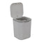 Recycled Tiny Desktop Trash Can, Car Waste Can, 0.5 Gallon, Gray