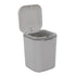 Recycled Tiny Desktop Trash Can, Car Waste Can, 0.5 Gallon, Gray