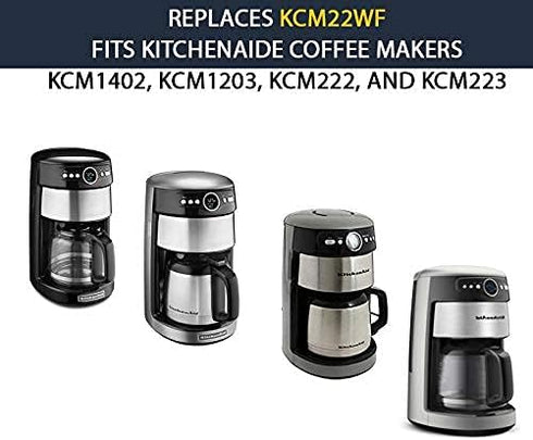 GOLDTONE Charcoal Water Filter for KITCHENAID KCM22WF Coffee Maker, Fits KCM1402, KCM1203, KCM222, KCM223 (12 Pack)