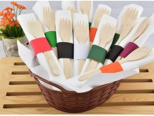Gmark Paper Napkin Band Box of 500 - Brown, Paper Napkin Rings Self Adhesive GM1052A