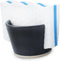 Roro Ceramic Matte Black Sponge Holder for Kitchen Sink, Countertop Soap Dispenser with Unglazed Underneath