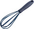 Navy Blue Silicone Whisk, Colorful Mini Whisks, Multifunctional Manual Egg Beater Mixer for Blending, Whisking, Stirring