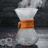 Pissente 400ml Pour Over Coffee Maker, High Temperature Resistant Glass Dripper with Stainless Steel Filter