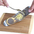 Fu Store Garlic Press - 304 Stainless Steel Garlic Rocker Mincer with Silicone Peeler (Color Random)