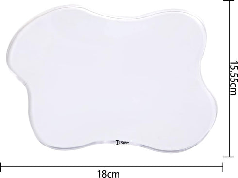 LUTER 2pcs Acrylic Irregular Coasters, Clear Cloud Shape Cup Mats Transparent Irregular Shaped Coasters Coffee Cup