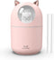 Portable Small Humidifier, 300ml Mini Cool Mist USB Humidifier with Night Light, Auto Shut-Off, Ultra-Quiet, 2 Spray
