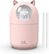 Portable Small Humidifier, 300ml Mini Cool Mist USB Humidifier with Night Light, Auto Shut-Off, Ultra-Quiet, 2 Spray