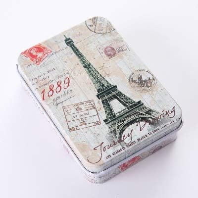 5 Pack Metal Tins Box Containers - Mini Portable Small Tins with Lids, Rectangular Case for Candies, Pills, Jewelry