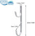 WWD POOL Aluminum Pole Hanger Set, Blue, 1-Pack (2 Hooks) for Telescoping Poles, Leaf Rakes, Skimmers, and Brushes