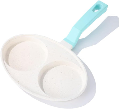 Nonstick Aluminium Egg Frying Pan, 2-Cup Omelette & Pancake Pan, Small Frying Pan for Cooking Eggs & Burgers