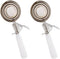 Tiger Chef White 5-1/3 oz Stainless Steel Ice Cream Scoop Disher -