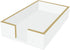 Paperproducts Design Lacquer Wood Guest Towel Paper Napkin Caddie-Set 1, White with