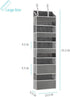 5 50lbs 10 Closet, 1pc) Tiers Over The Door Organizer Hanging - EXTRA THICK & HUGE CAPACITY, Side Mesh Pockets Over The
