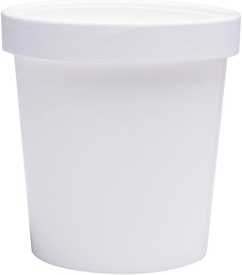 40 Count (16 oz) Frozen One - Pint Dessert Containers with Lids Ice Cream Cups with Lids