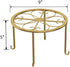 Hewnda 1 Pack Sturdy Gold Metal Plant Stand - Heavy Duty Indoor/Outdoor Use