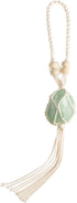 Natural Green Fluorite Meditation Healing Crystals, Feng Shui Hanging Ornament for Car, Home Decor