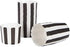 Webake Nonstick Paper Baking Cups - Set of 50 Black Stripe for Popcorn Cupcake, 6oz Cupcake Bath Bomb, Muffin Case for