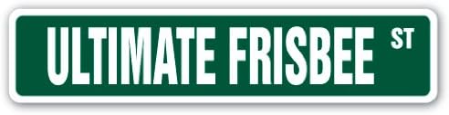 Ultimate Frisbee Street Sign - Freestyle Disc Golf Disk Sport - 36" Wide - Indoor/Outdoor