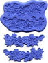 Silicone Mold Set - Flower With Scrolls Lace