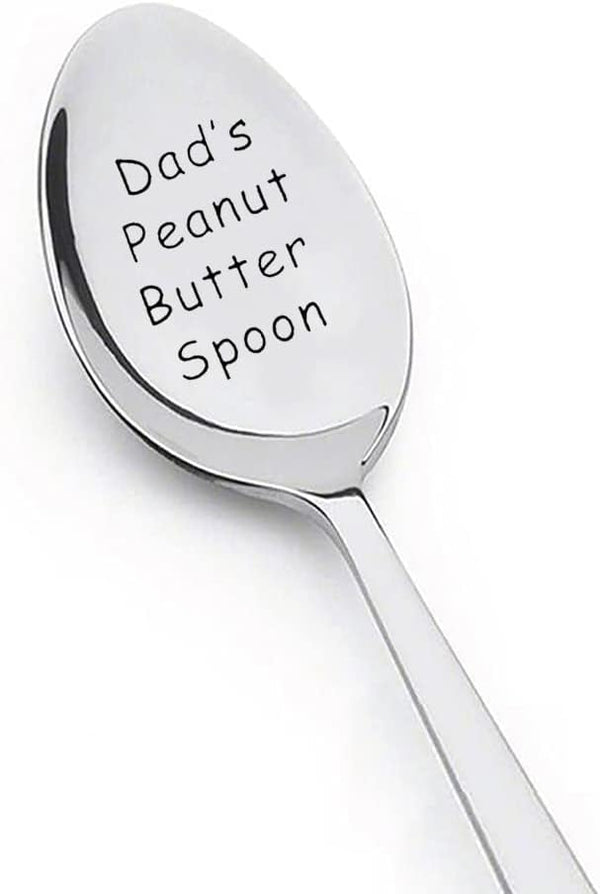 Dad Gifts for Birthday, Christmas from Daughter, Son, Creative Peanut Butter Spoon for Father's Day
