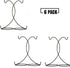 Constefire Stand,6 Ornament Display PCS Air Plants Holder, Planter Terrariums Hanger, Black Iron Wire Hanging Hook