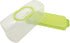 FEOOWV Portable Plastic Rectangular Loaf Bread Box with Transparent Lid for Storing and Carrying Loaf Cakes (Green)
