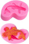 2 Pack Koi Fish Silicone Mold, 3D Fish Shaped Chocolate Baking Tool for Cake Cupcake Sugar Decorating